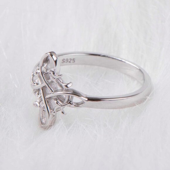 Sterling Silver Witches Knot Ring Celtic Women Jewelry Gift Protection - Picture 6 of 6